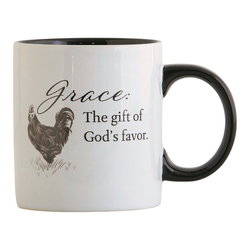 Image of Mug Ceramic Grace Rooster 12 oz
