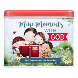 Image of Devotional Cards for Kids in Tin Mini Moments with God