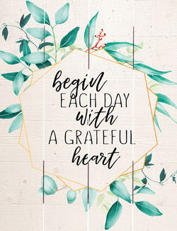 Image of Pallet Art Grateful Heart 9×12