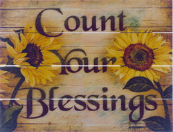 Image of Pallet Art Count Your Blessings 9×12