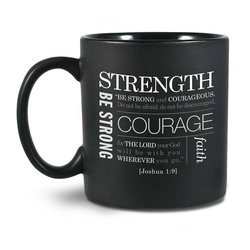 Image of Ceramic Mug Strength Joshua 1:9, 16 oz
