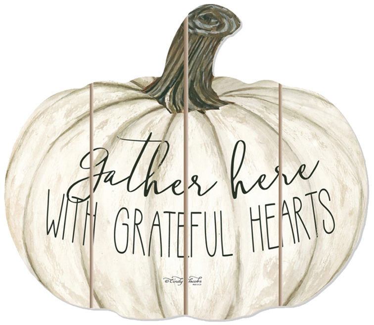 Image of Shaped Pallet Art Gather Here 10×12