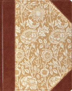Image of ESV Single Column Journaling Bible-Antique Floral Design Cloth Over Board