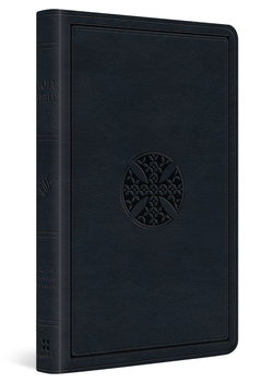 Image of ESV Premium Gift Bible-Navy Mosaic Cross Design