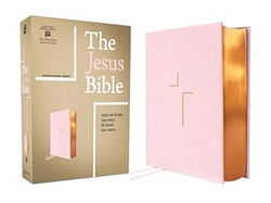 Image of ESV The Jesus Bible, Pink Leathersoft Over Board