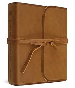 Image of ESV Single Column Journaling Bible (Natural Leather, Brown, Flap with Strap)