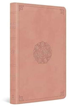 Image of ESV Thinline Bible, Red Letter (Trutone, Blush Rose, Emblem Design)