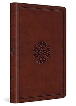 Image of ESV Value Thinline Bible (Trutone, Brown, Mosaic Cross Design)