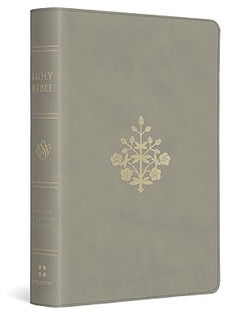 Image of ESV Large Print Compact Bible, Red Letter (Trutone, Stone, Branch Design)