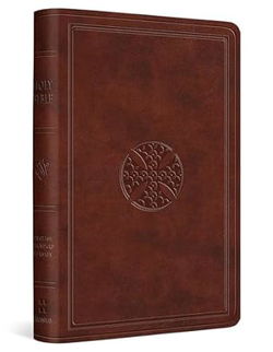 Image of ESV Value Compact Bible (Trutone, Chestnut, Mosaic Cross Design)
