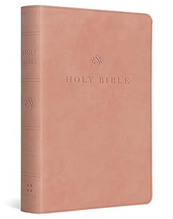 Image of ESV Large Print Compact Bible, Red Letter (Trutone Blush Rose)