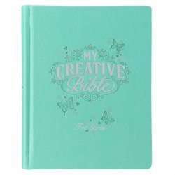 Image of ESV My Creative Bible for Girls Teal Butterfly