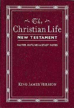 Image of KJV Christian Life New Testament-Burgundy Leatherflex