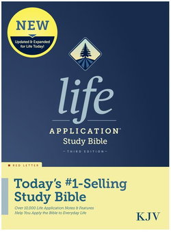 Image of KJV Life Application Study Bible Navy Hardcover