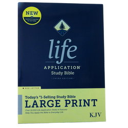 Image of KJV Life Application Study Bible, Large Print, Red Letter, HC