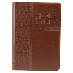 Image of KJV Compact Bible-Brown LuxLeather