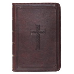 Image of KJV Compact Large Print Lux-Leather Dark Brown