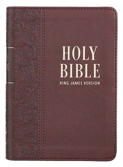 Image of KJV Brown Faux Leather Medium Compact Bible