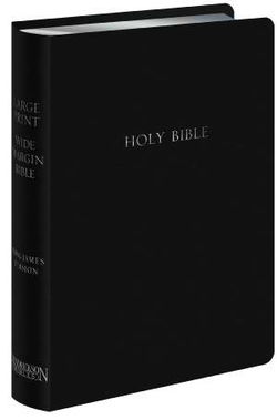 Image of KJV Large Print Wide Margin Bible-Black Bonded Leather