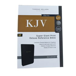 Image of KJV, Deluxe Reference Bible, Super Giant Print, Black, Indexed