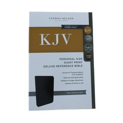 Image of KJV, Deluxe Reference Bible, Personal Size Giant Print, Black