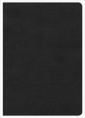 KJV Large Print Compact Reference Bible, Black Leathertouch