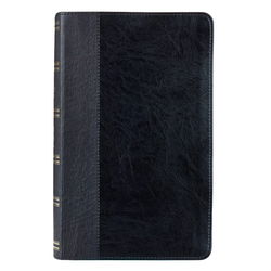 Image of KJV Giant Print Thumb Index Edition: Black LuxLeather