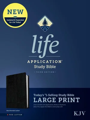 KJV Life Application Study Bible, Third Edition, Large Print (Red Letter, Bonded