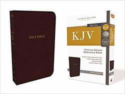 Image of KJV, Deluxe Thinline Reference Bible, Leathersoft, Burgundy, Comfort Print