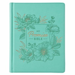 Image of KJV Teal Faux Leather Hardcover My Promise Bible