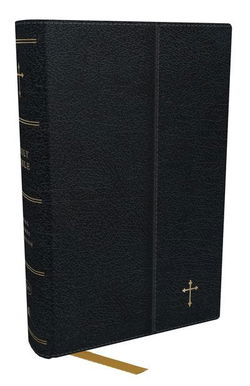 Image of KJV Compact Reference Bible, Leatherflex, Black with Flap