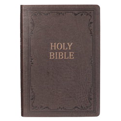Image of KJV Bible Super Giant Print Dark Brown Faux Leather