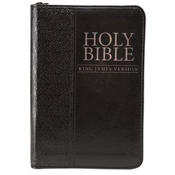 Image of KJV Bible Pocket Black with Zipper