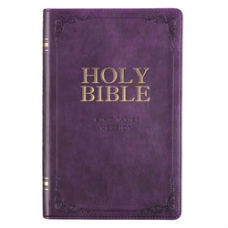 Image of KJV Purple Faux Leather Gift Bible – Thumb Index