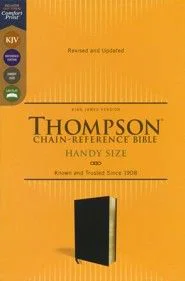 Kjv, Thompson Chain-Reference Bible Black Cowhide Genuine Leather LG print