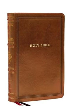 Image of KJV Large Print Reference Bible Brown Leathersoft Soveriegn Collection Bible