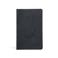 Image of KJV Thinline Reference Bible, Black Genuine Leather, Indexed