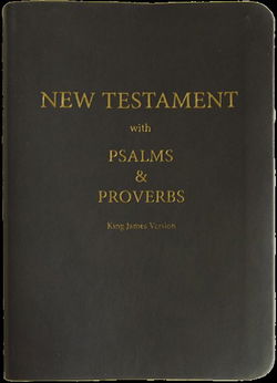 Image of KJV New Testament with Psalms & Proverbs Charcoal Simulated Leather