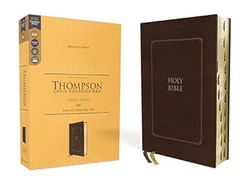 Image of KJV Thompson Chain-Reference Bible, Large Print, Leathersoft, Brown, Indexed