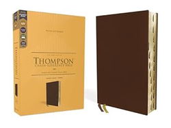 Image of KJV Thompson Chain-Reference Bible, Genuine Leather, Calfskin, Brown, Indexed