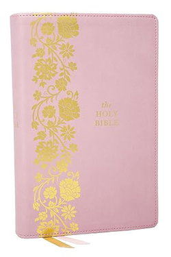 Image of KJV Personal Size Large Print End-Of-Verse Reference Bible, Pink Leathersoft