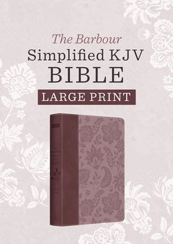Image of KJV Barbour Simplified KJV – Large Print (Plum & Paisley)