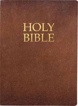 Image of KJVER Holy Bible, Large Print, Acorn Bonded Leather, Thumb Index