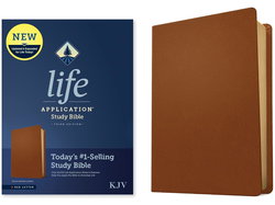 Image of KJV Life Application Study Bible, Third Edition Genuine Leather, Brown,