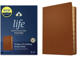 Image of KJV Life Application Study Bible, Third Edition Genuine Leather, Brown, Indexed