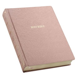 Image of Pearlescent Mauve Faux Leather Hardcover Large Print KJV Note-taking Bible
