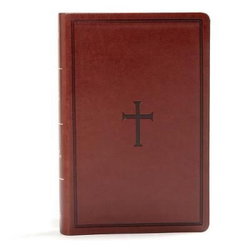 Image of KJV Large Print Personal Size Reference Bible, Brown Leathertouch