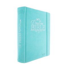 Image of KJV Journaling Bible Teal Faux Leather Hardcover My Creative Bible