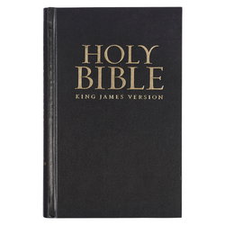 Image of KJV Bible Pew Worship Hardcover, Black