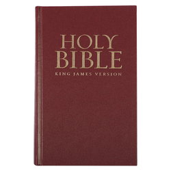 Image of KJV Bible Pew Worship Hardcover, Burgundy